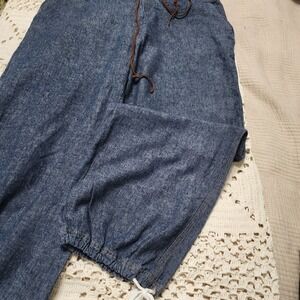 Ivy Jane Lotus Balloon Size 10 Lightweight Demin Like Leather Drawstring Boho